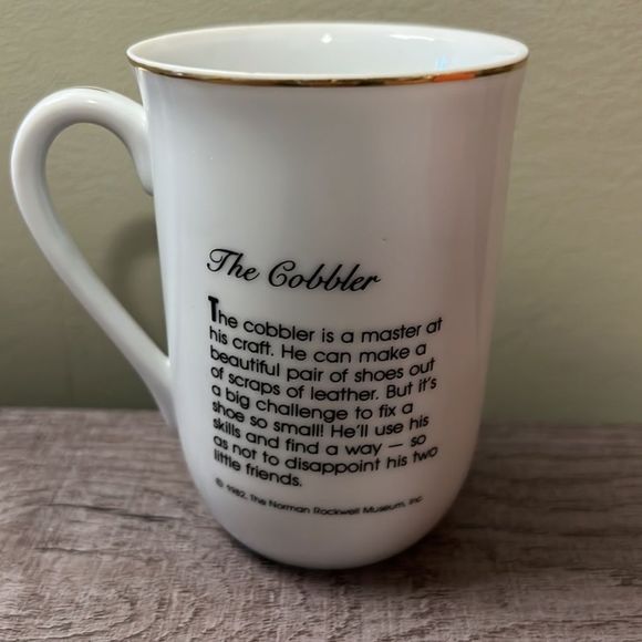 Norman Rockwell Museum "The Cobbler" Authentic Cup. Vintage 1982 - Picture 2 of 5